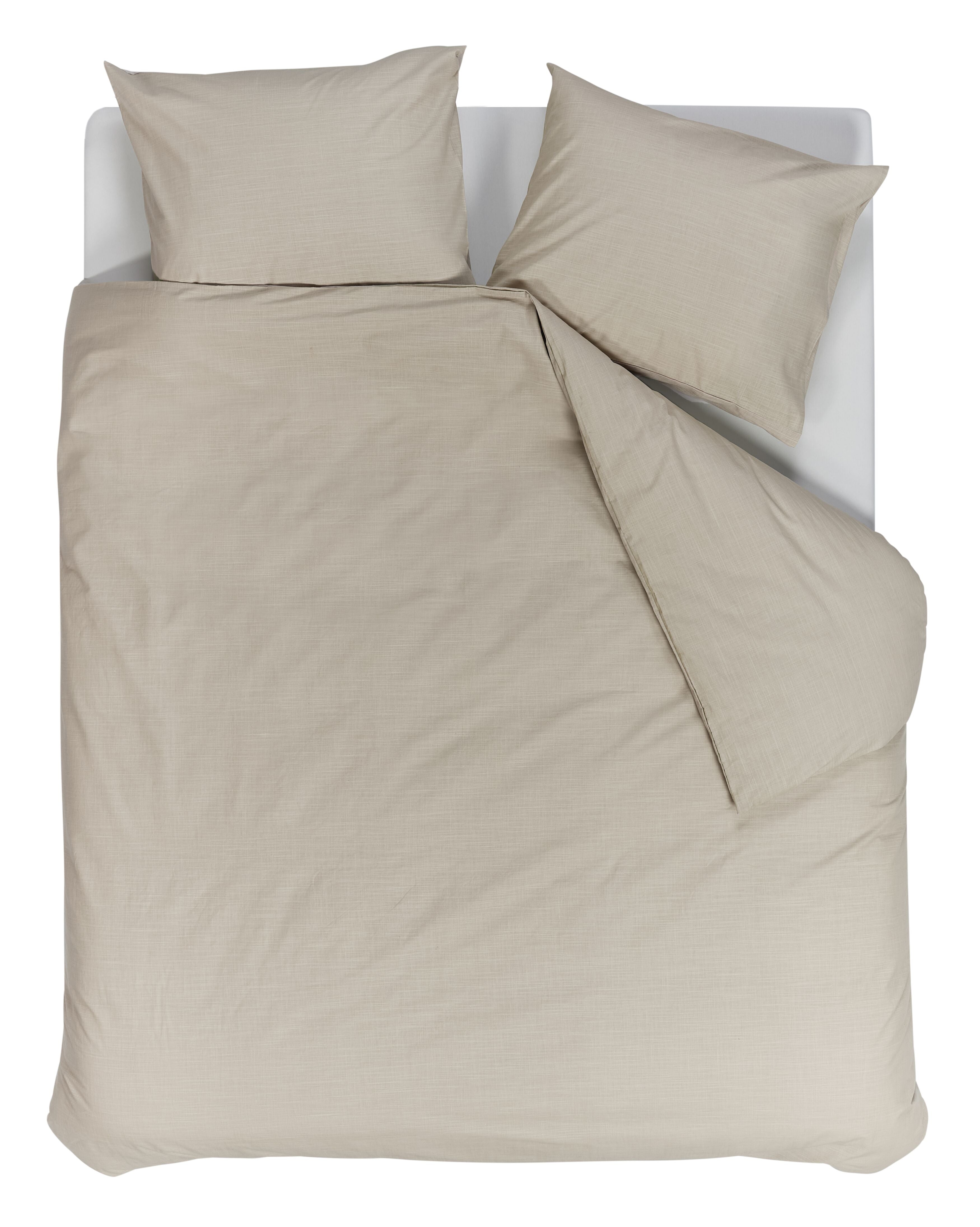 Cozy Slub Duvet Cover - Sand