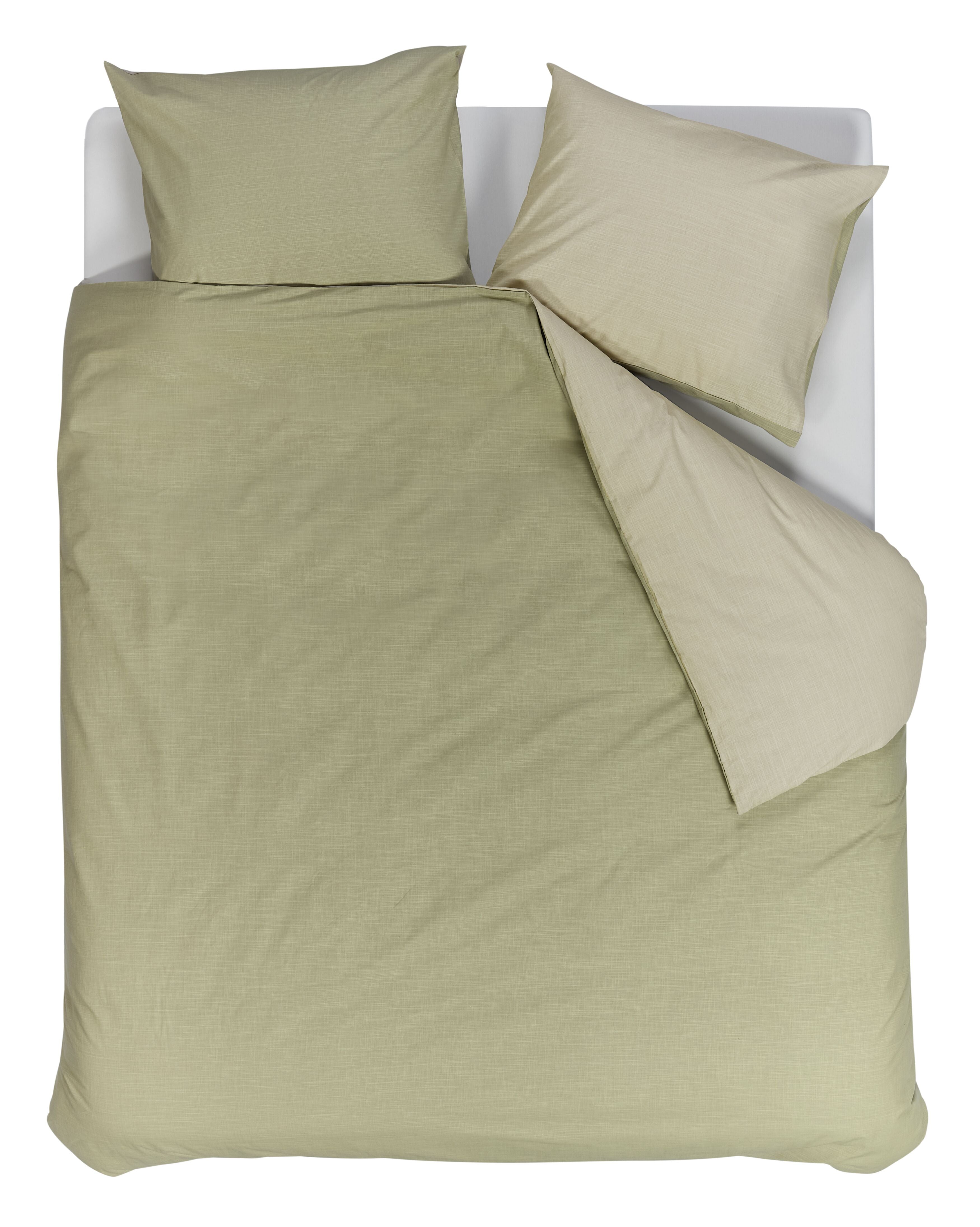 Cozy Slub Duvet Cover - Green