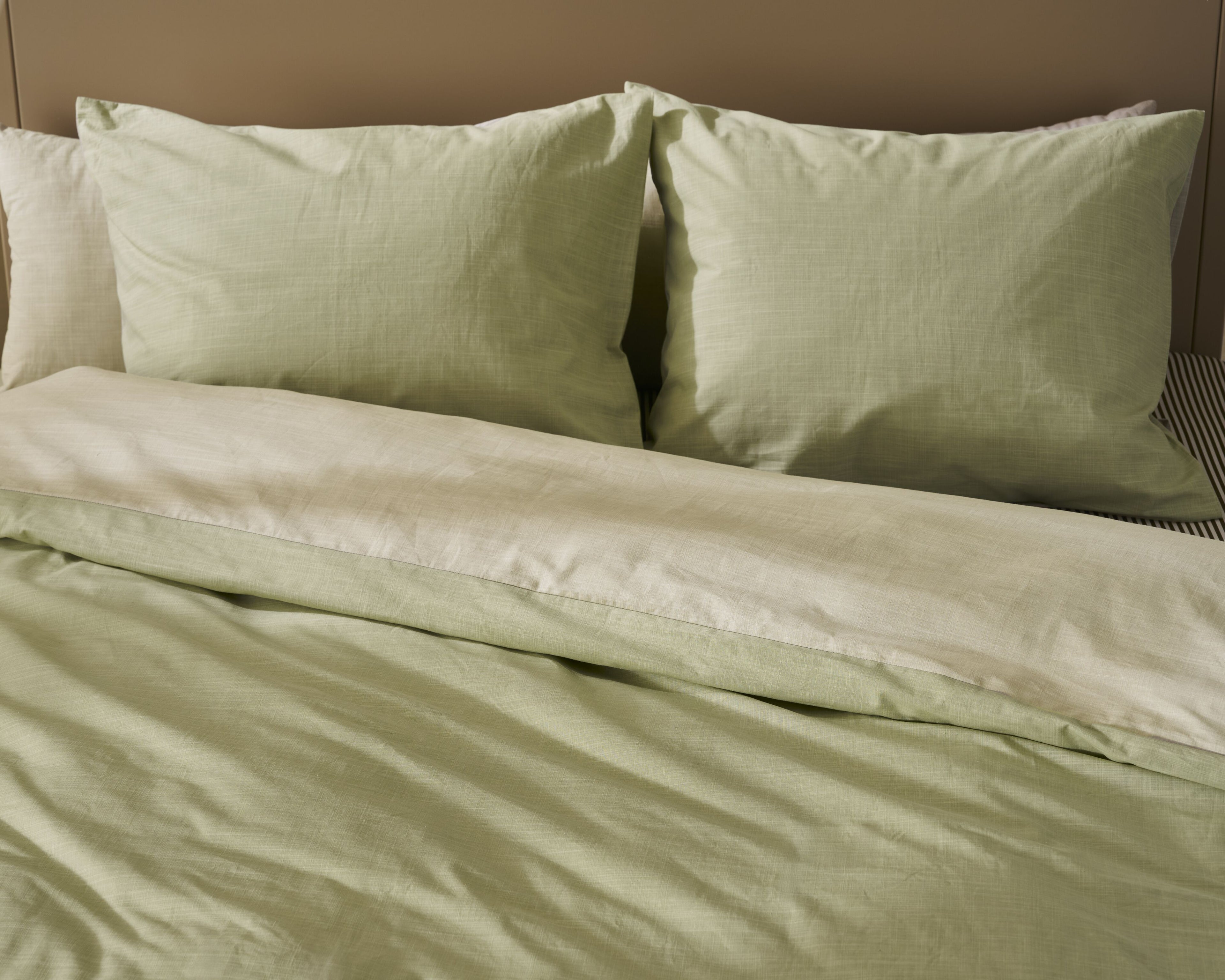 Cozy Slub Duvet Cover - Green