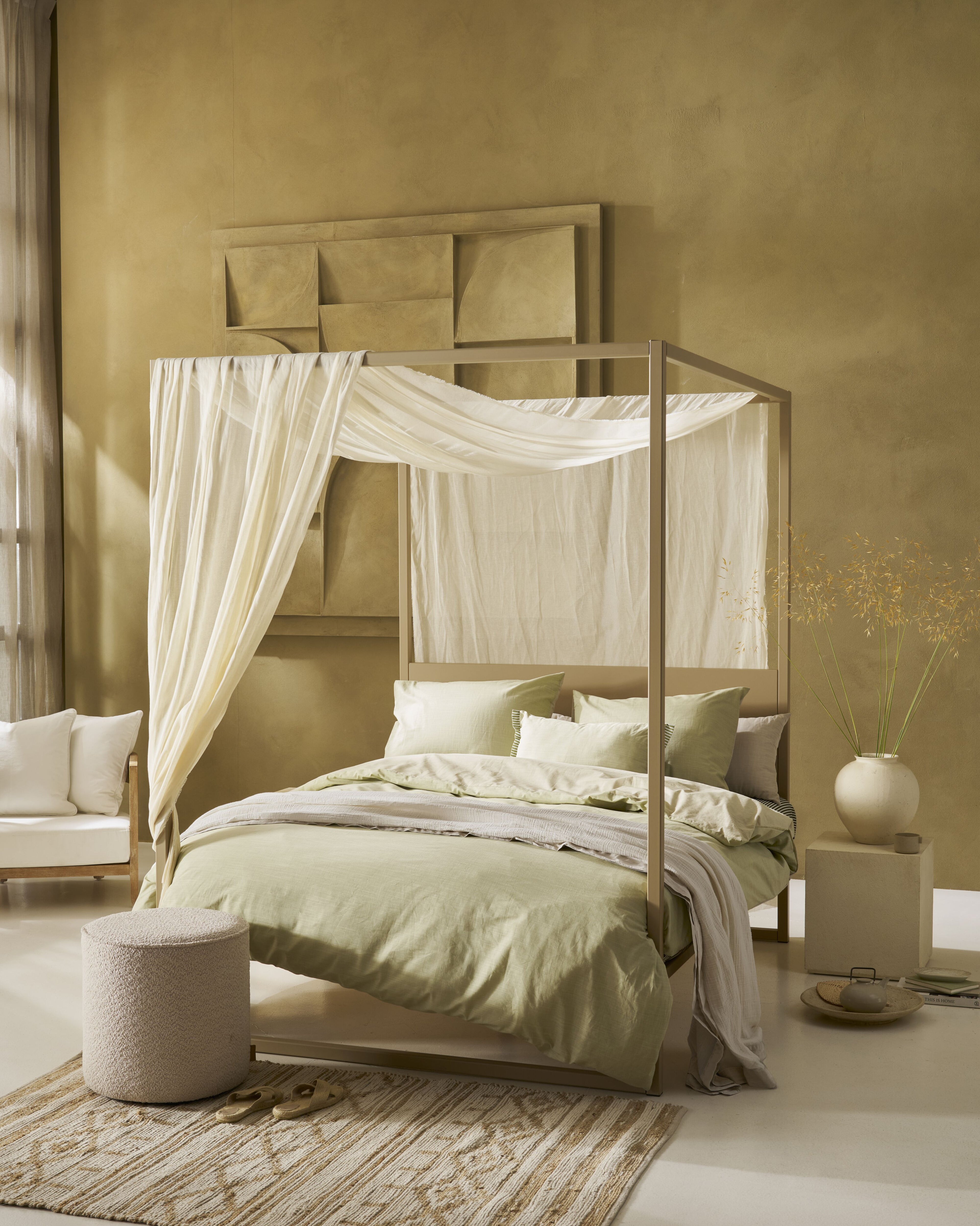 Cozy Slub Duvet Cover - Green