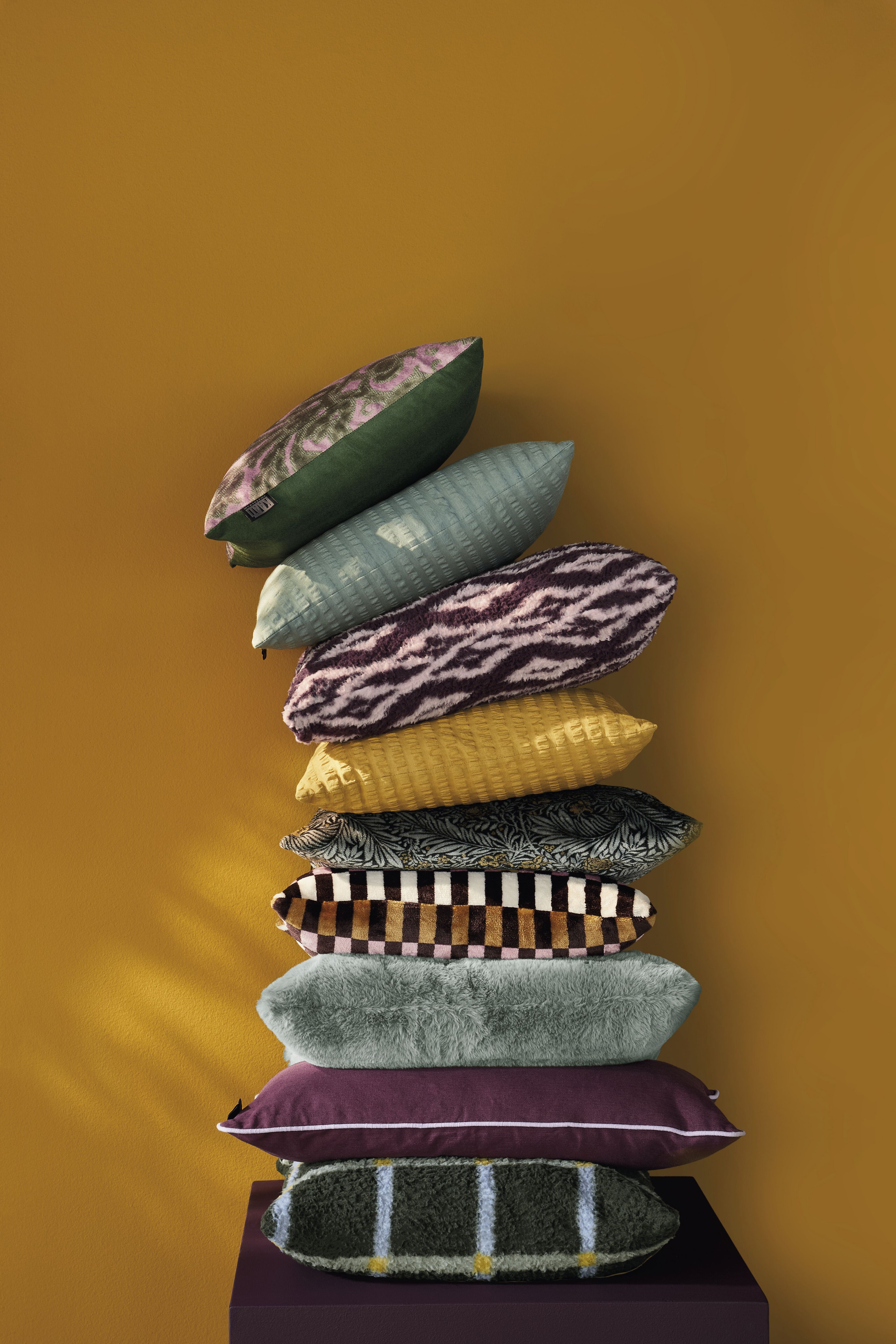 KAAT Amsterdam Cuddle Cloud Decoratiekussen - Grijs Groen