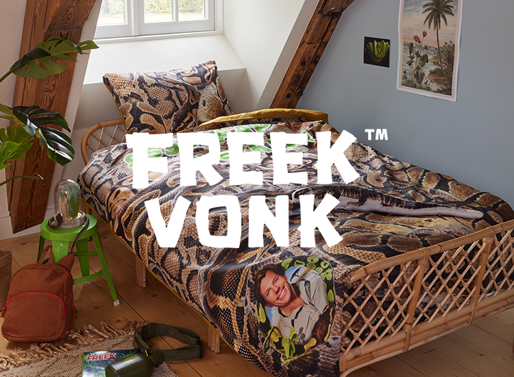 Freek Vonk dekbedovertrek met junglethema en wilde dieren voor avontuurlijke kinderen