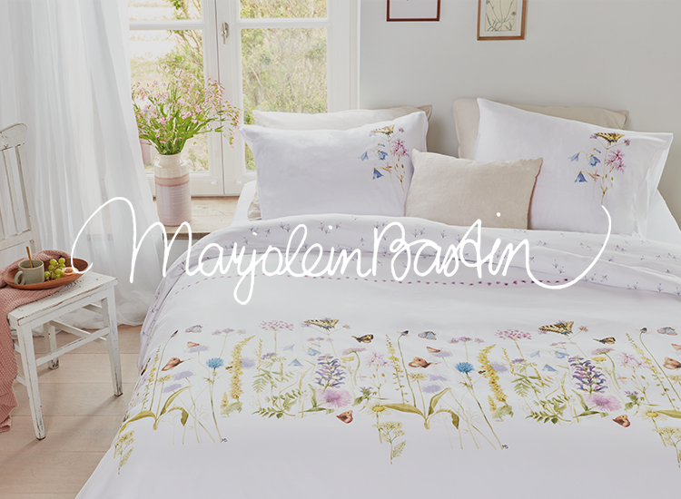 Marjolein Bastin dekbedovertrek met natuurillustraties en frisse uitstraling