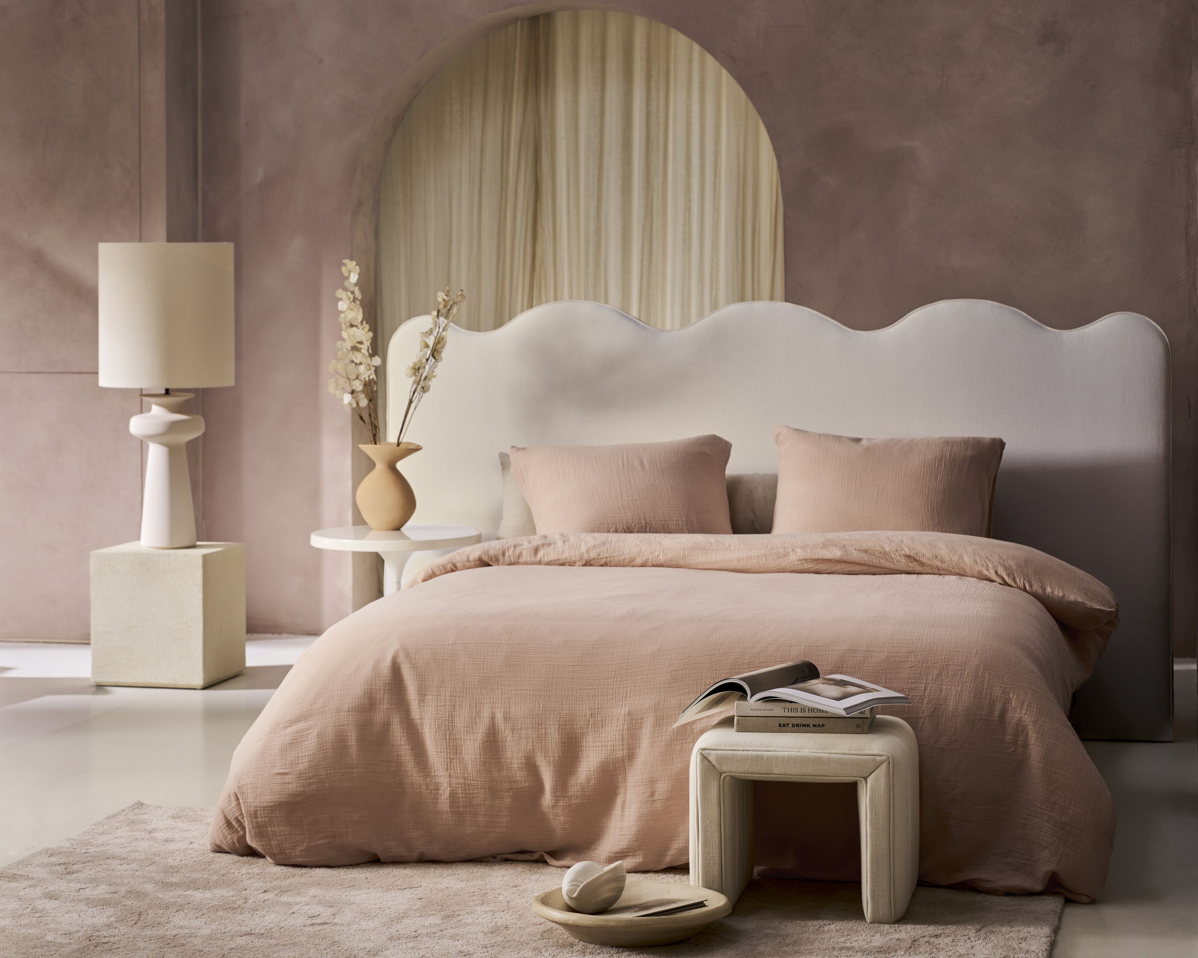 vtwonen Gentle Embrace Sprei - Zachtroze