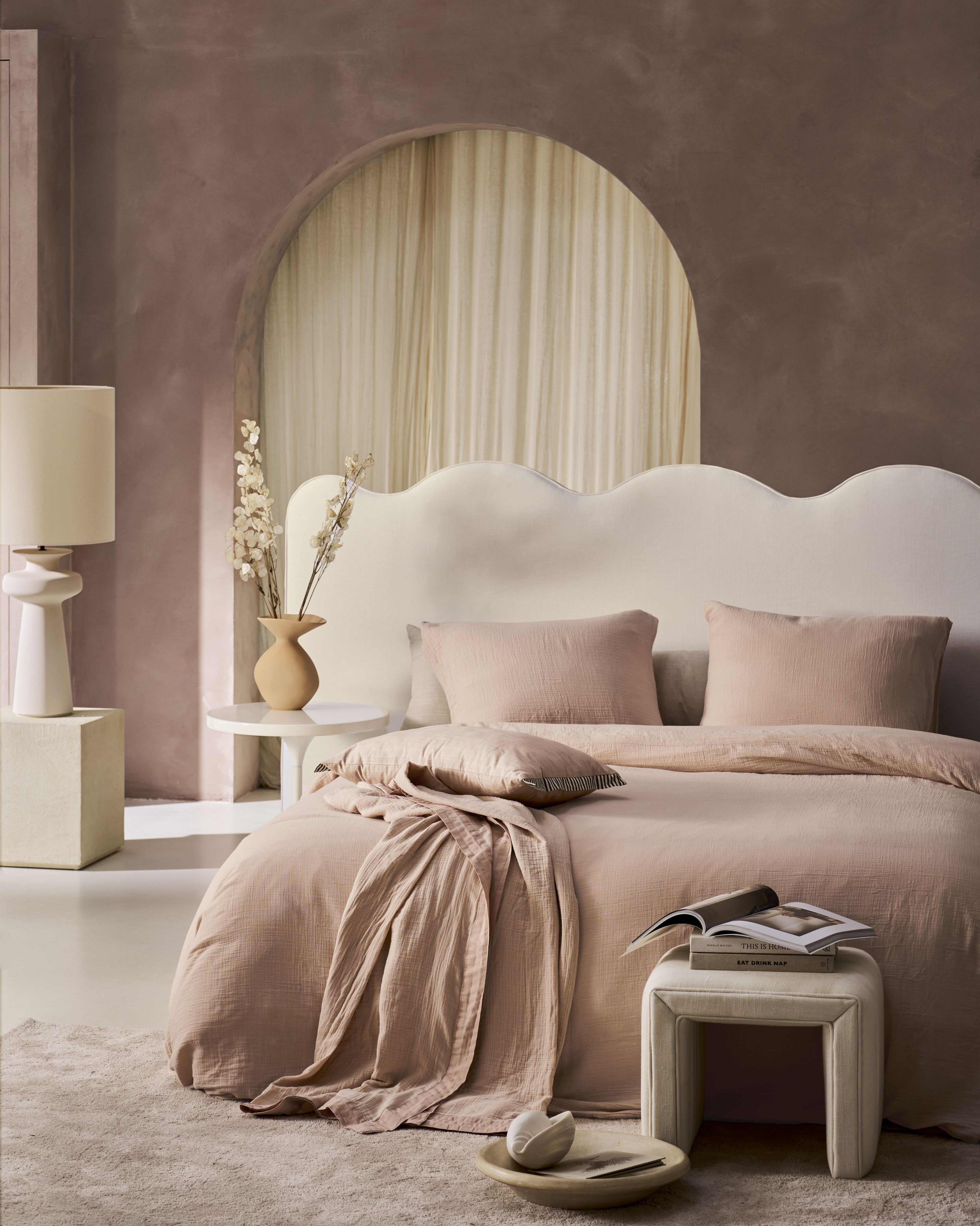 vtwonen Gentle Embrace Sprei - Zachtroze