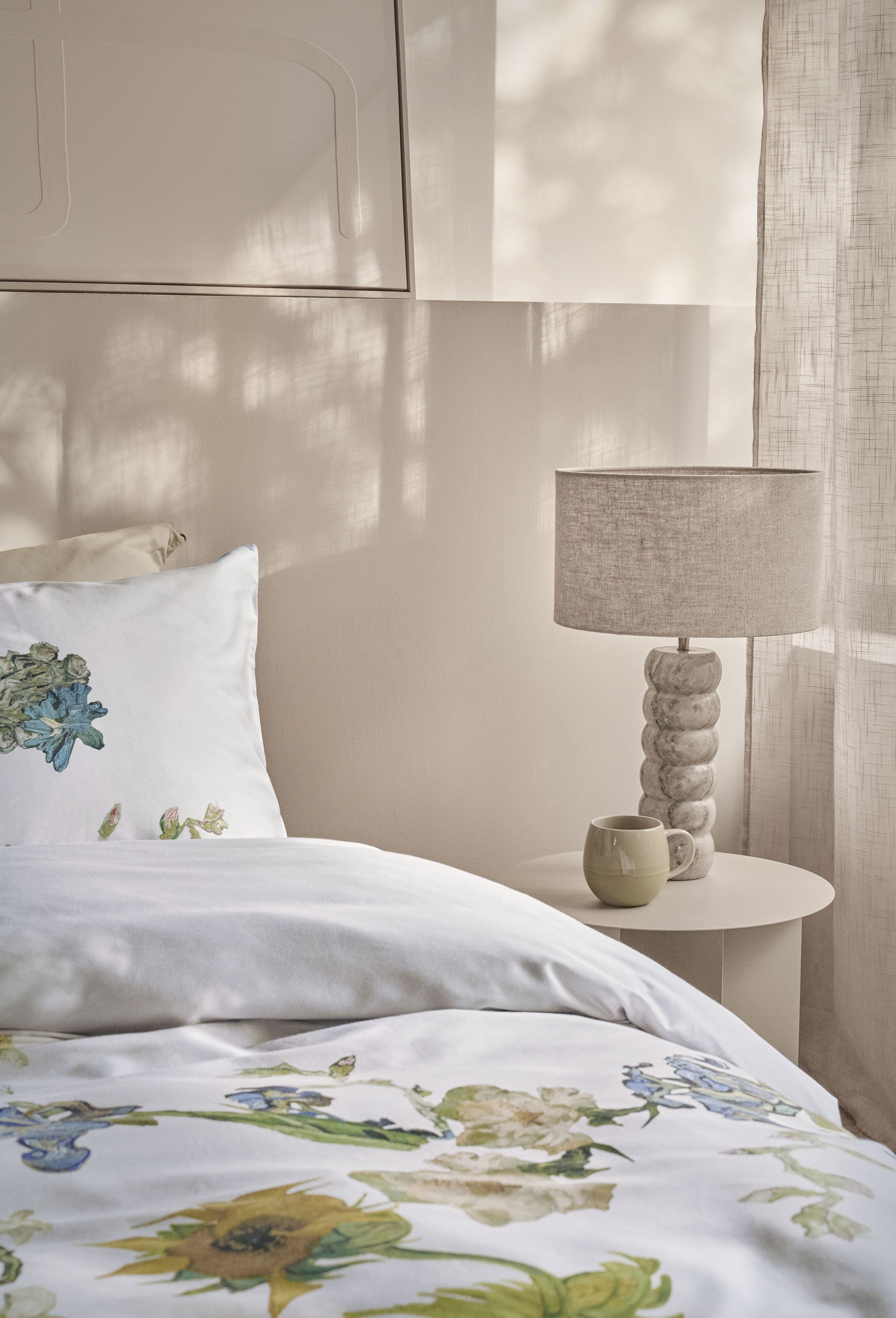 Garland of Flowers Duvet Cover - Sand