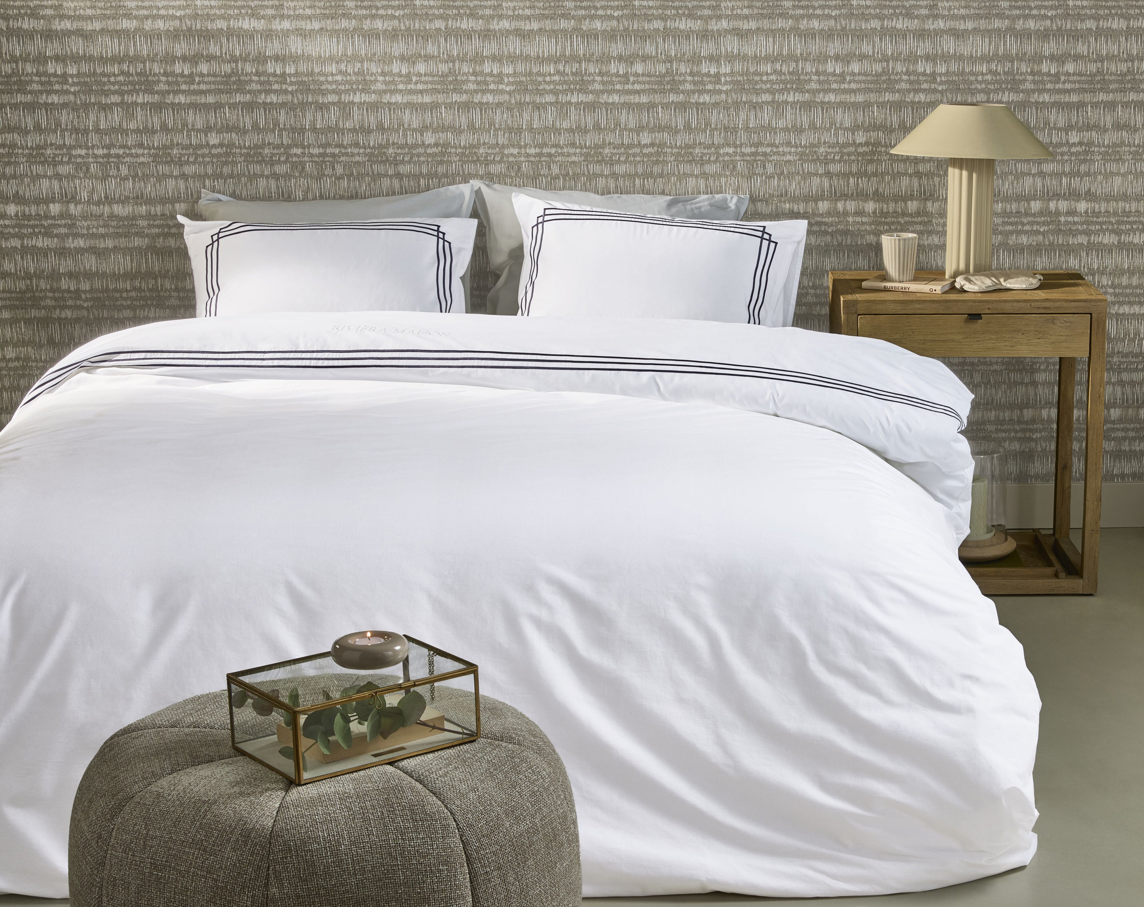 Leandro Duvet Cover - Navy