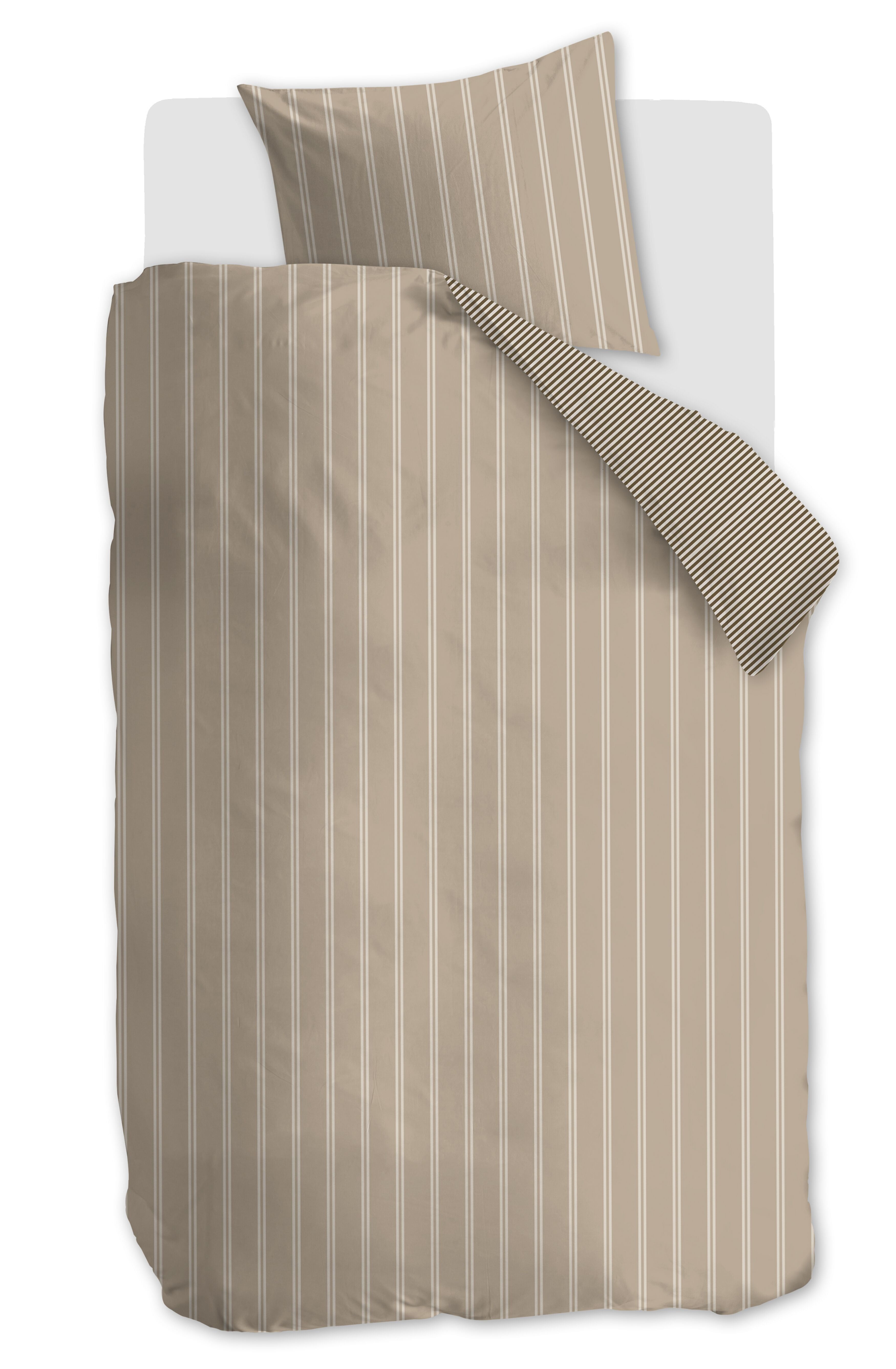 Mini Stripe Duvet Cover - Natural