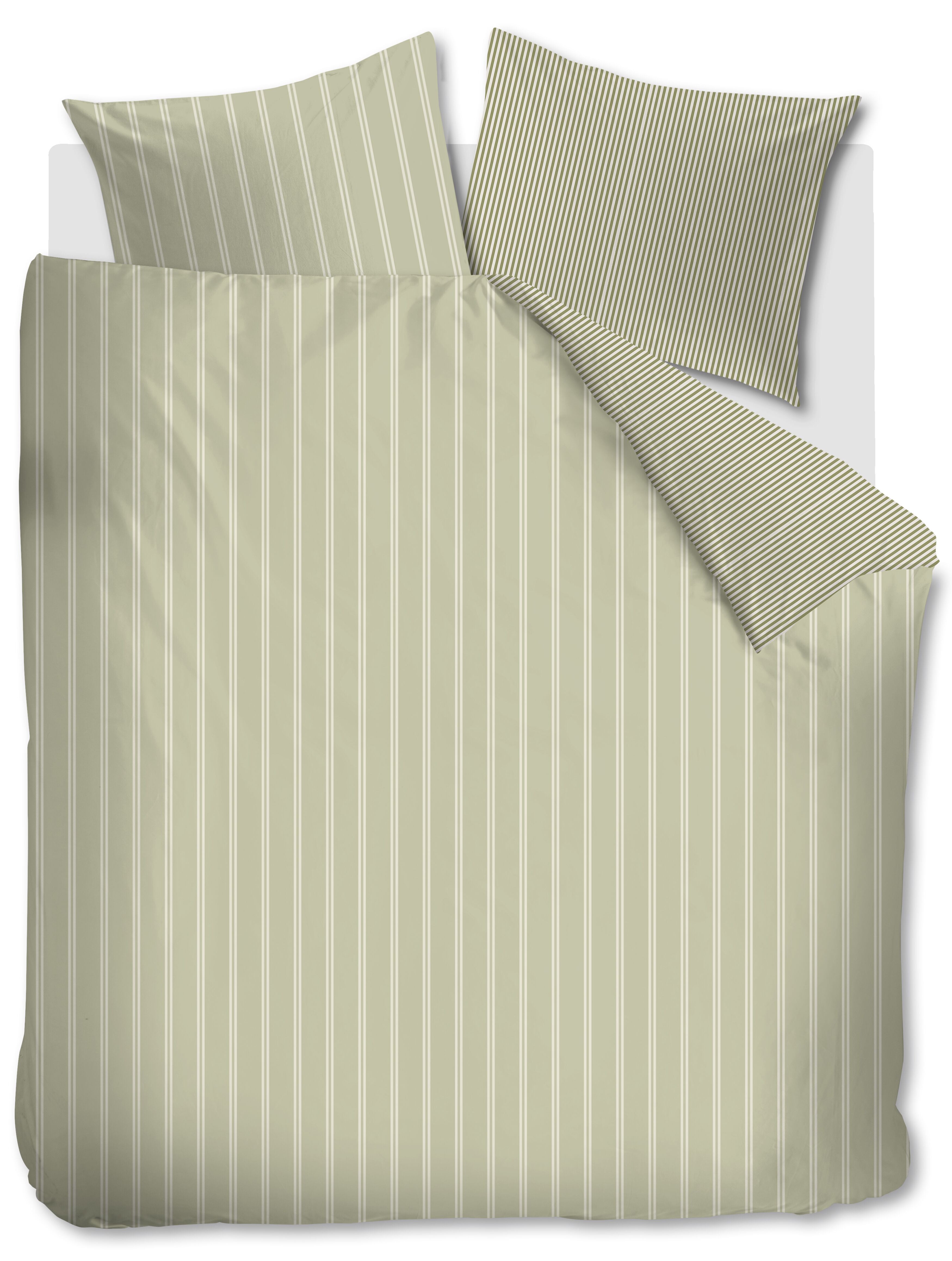 Mini Stripe Duvet Cover - Green