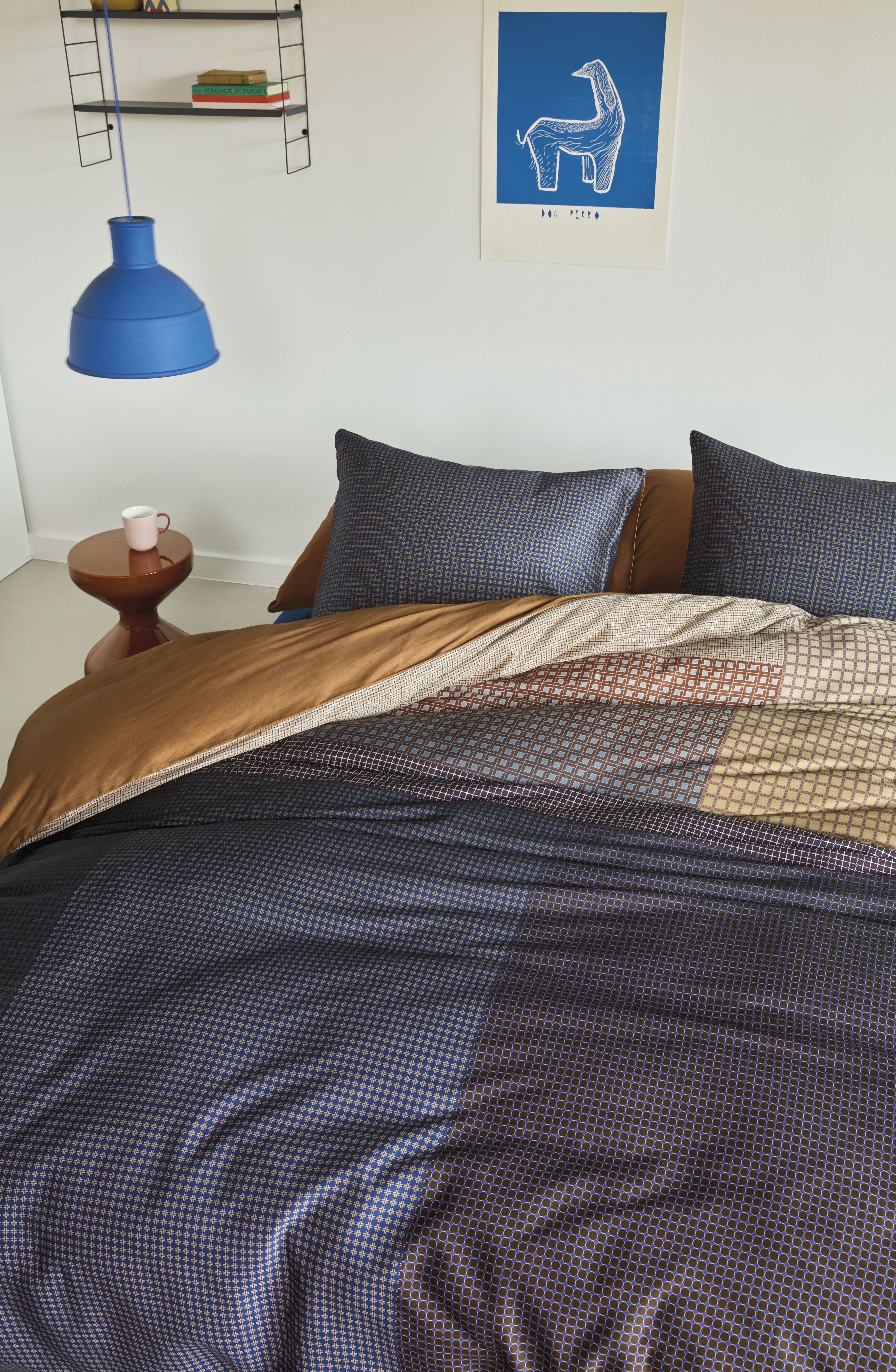 Oxford Street Dekbedovertrek - Blauw