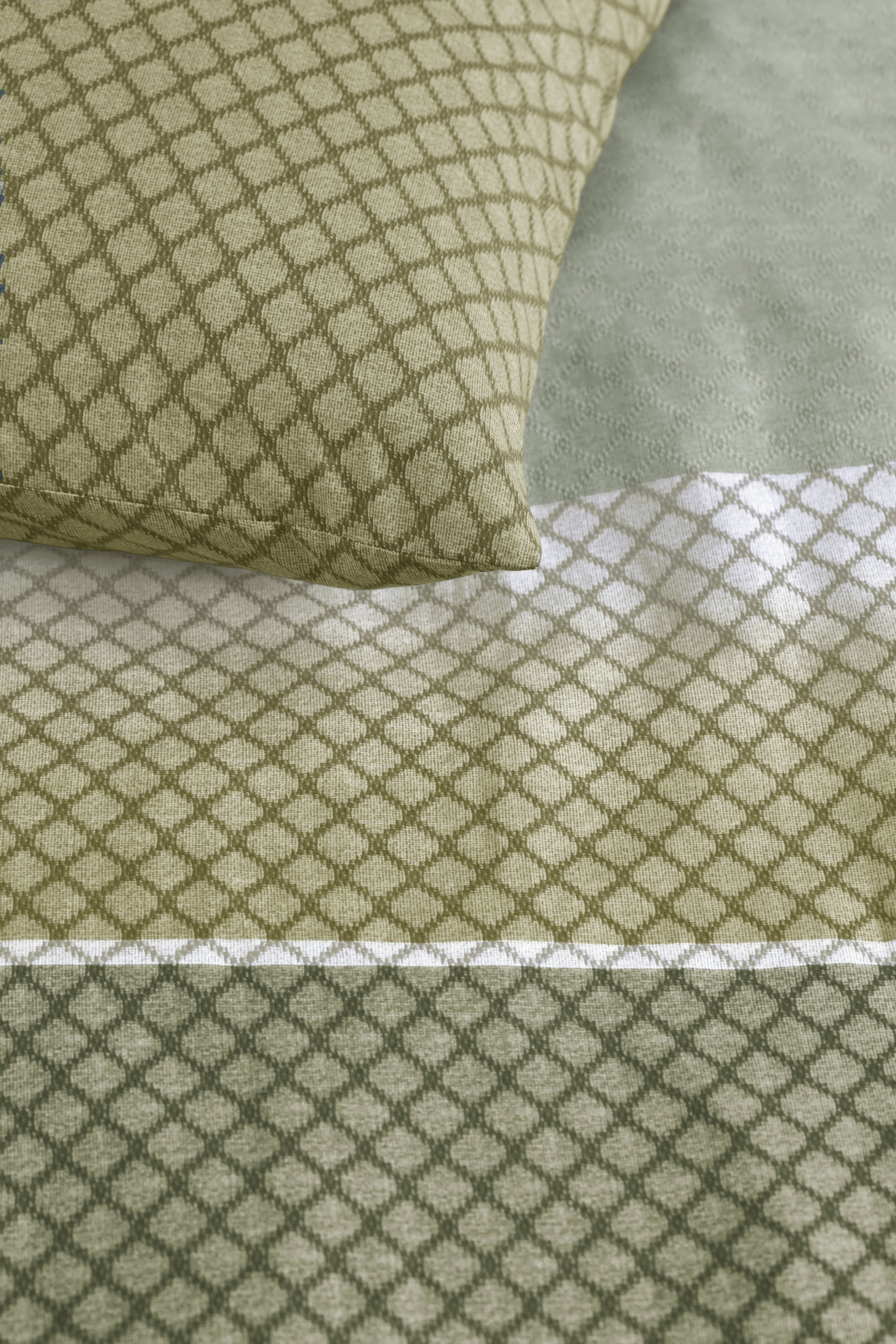 Riven Duvet Cover - Green