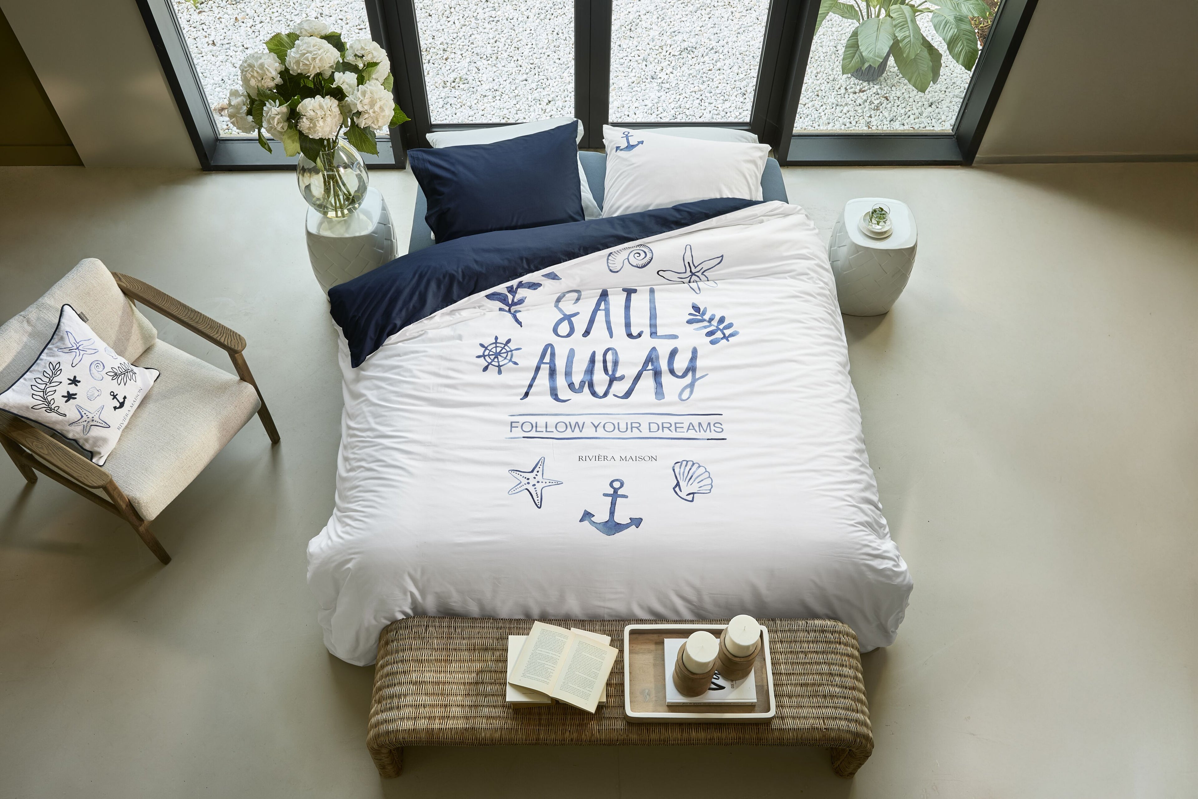 Sail Away Duvet Cover - Blue