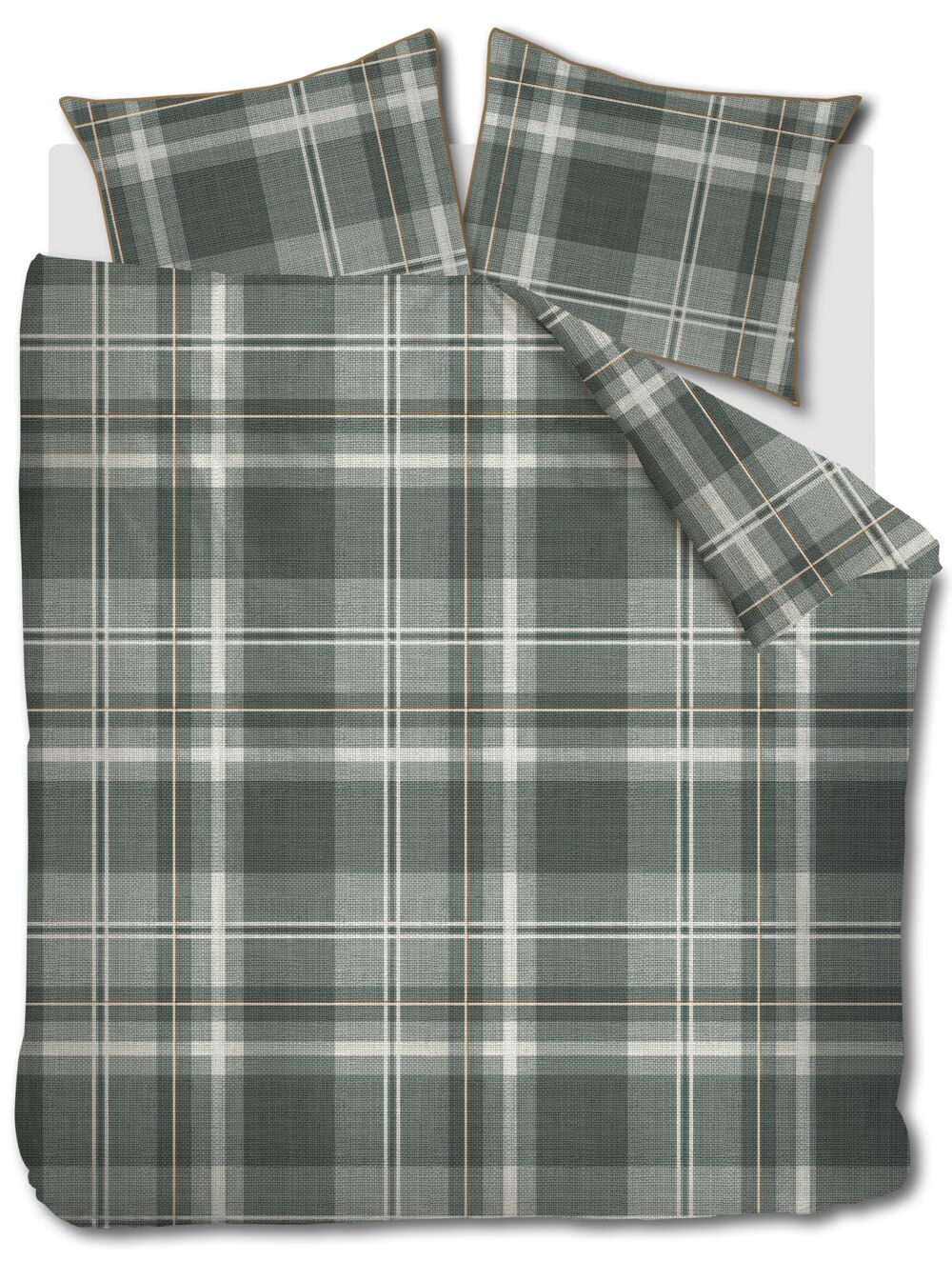 Tartan Check Duvet Cover - Green