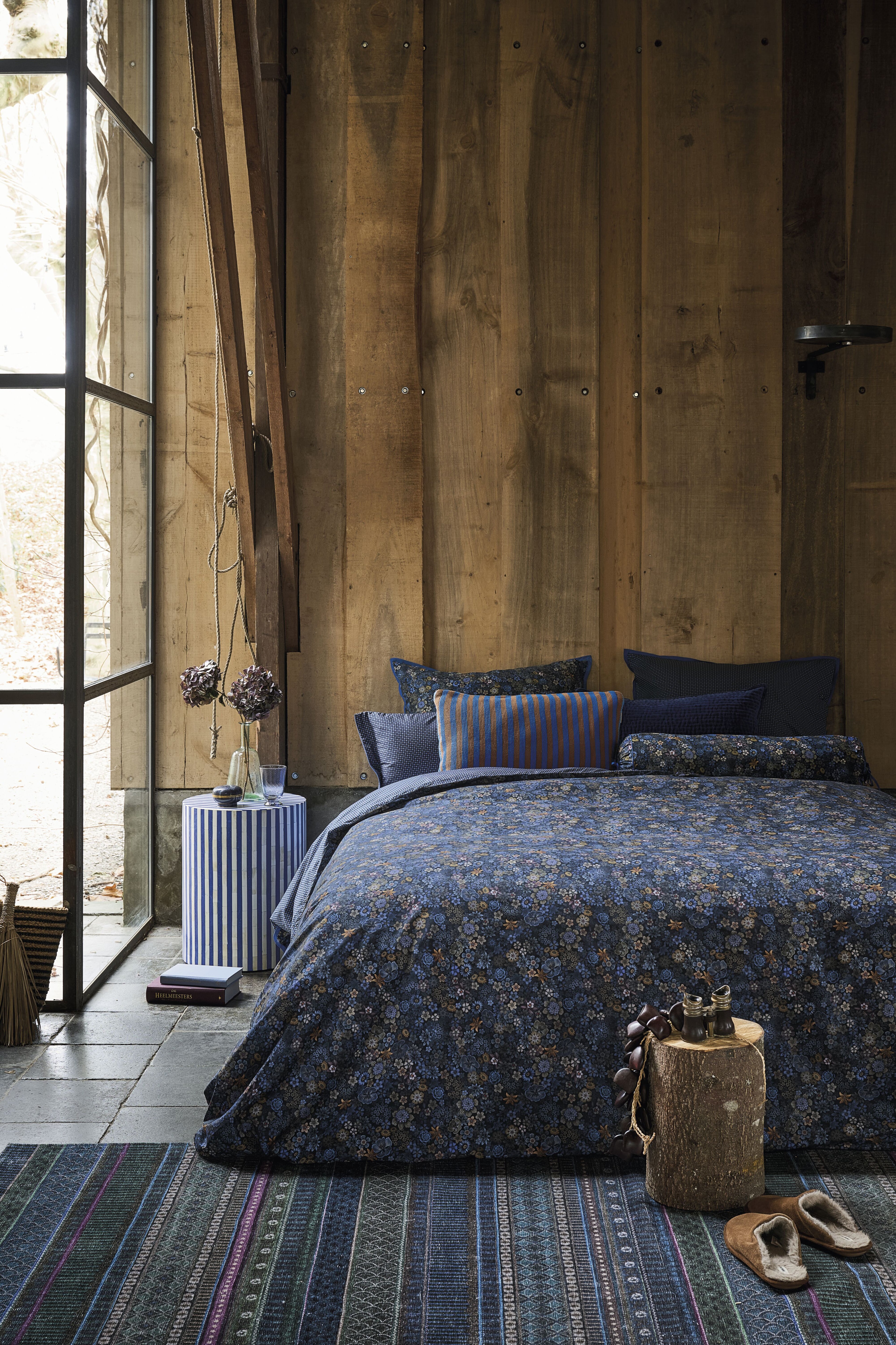 Tutti I Fiori Dekbedovertrek - Donkerblauw