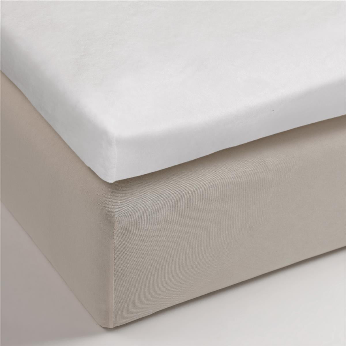 Beddinghouse Splittopper Molton Stretch - Wit