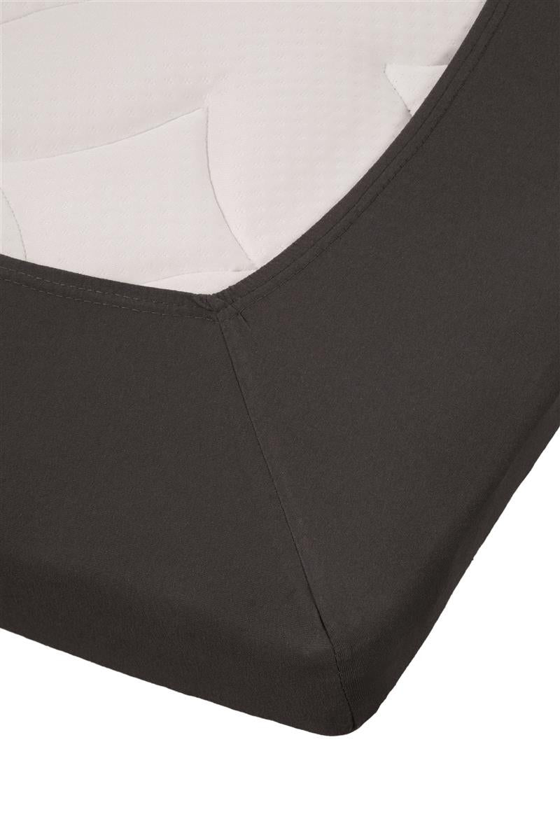 Riviera Maison Topper Fitted Sheet - Jersey Stretch - Anthracite