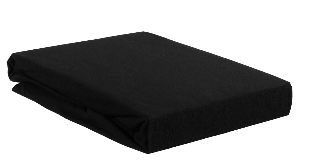 Riviera Maison Topper Hoeslaken - Jersey Stretch - Zwart