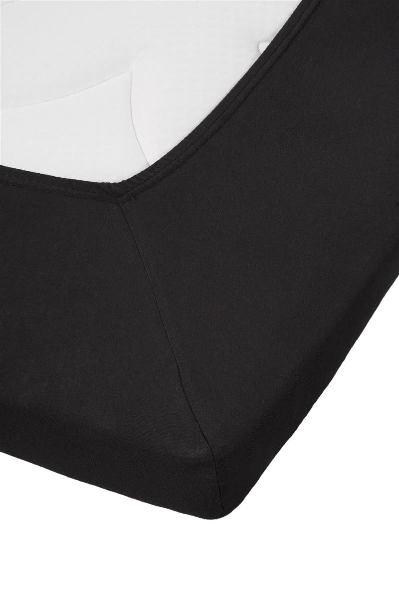 Riviera Maison Topper Hoeslaken - Jersey Stretch - Zwart