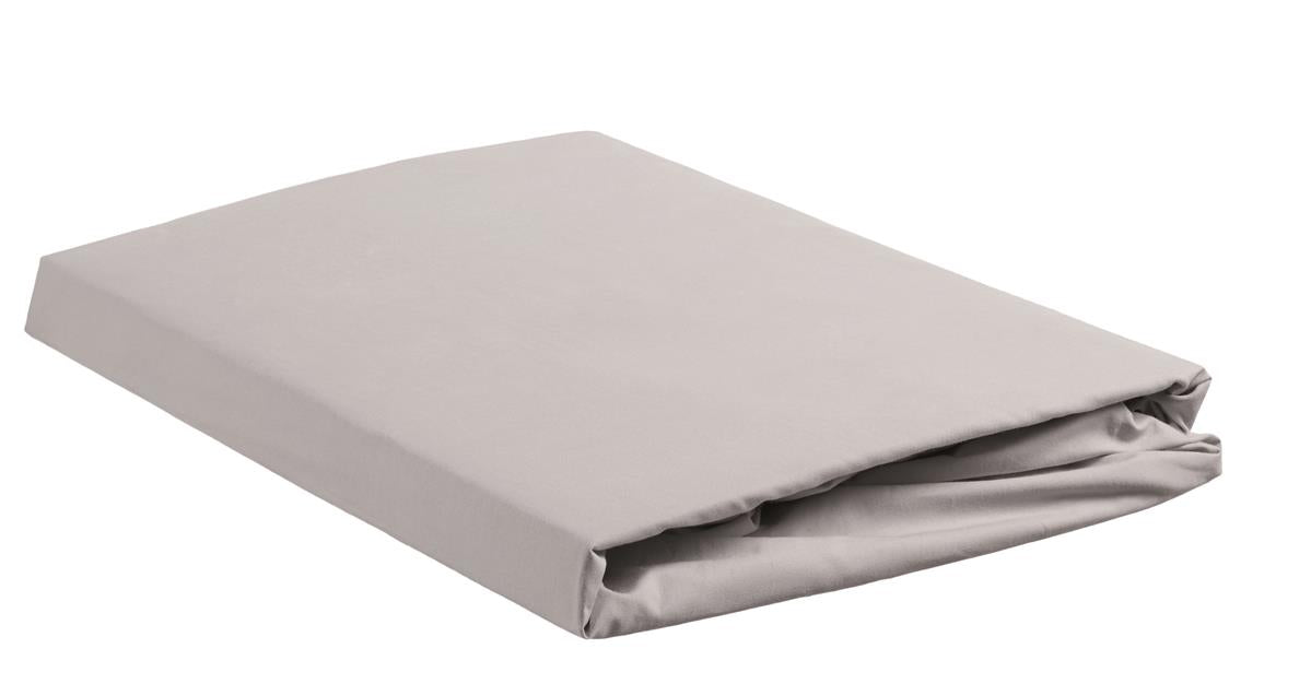 Beddinghouse Split Topper Fitted Sheet - Percale Cotton - Light Grey