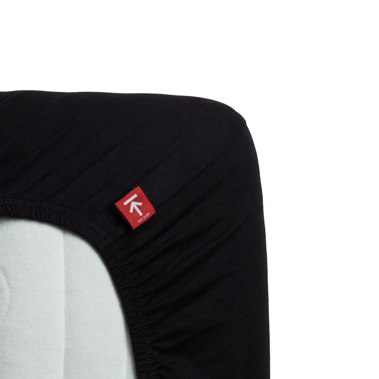 Beddinghouse Split Topper Fitted Sheet - Jersey Stretch - Black