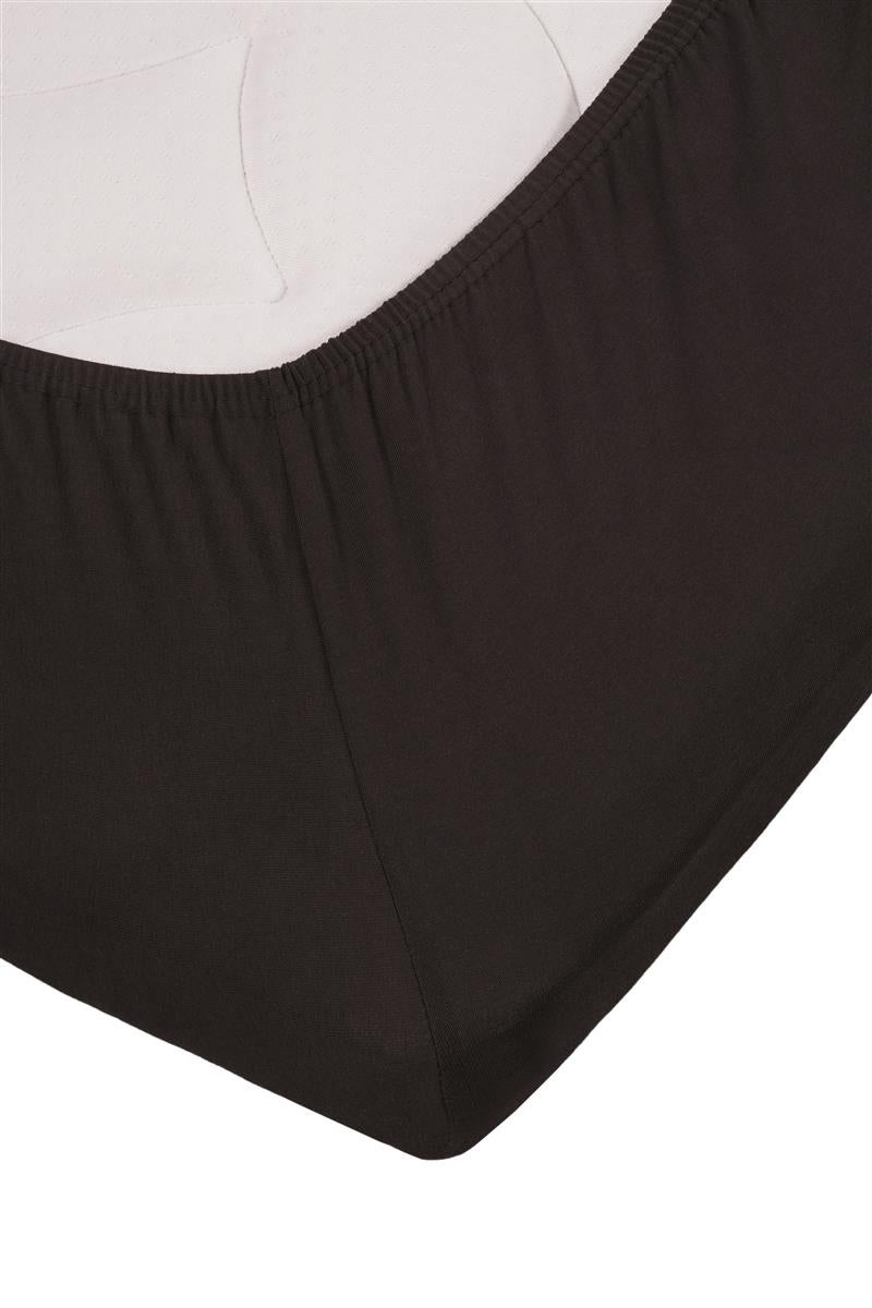 Beddinghouse Split Topper Fitted Sheet - Jersey Stretch - Black