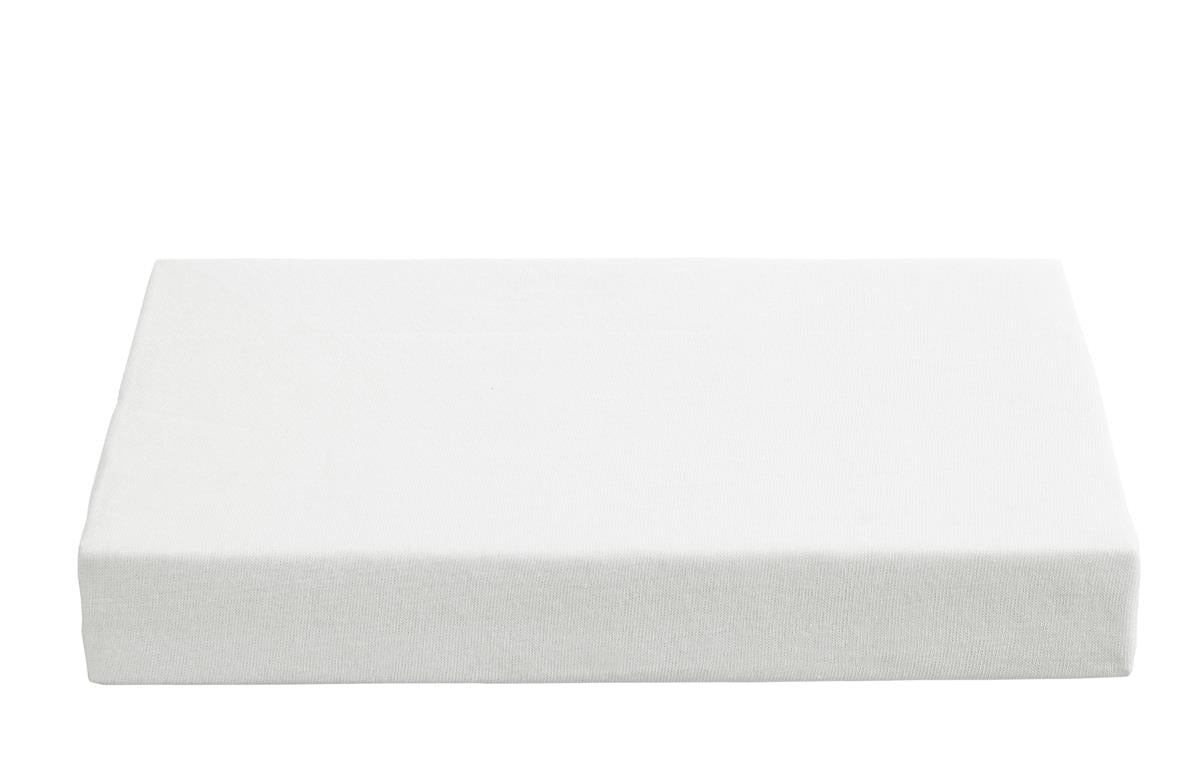 Ambiante Split Topper Fitted Sheet - Cotton - White