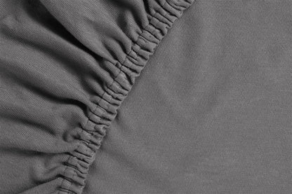 Ambiante Split Topper Fitted Sheet - Cotton - Anthracite
