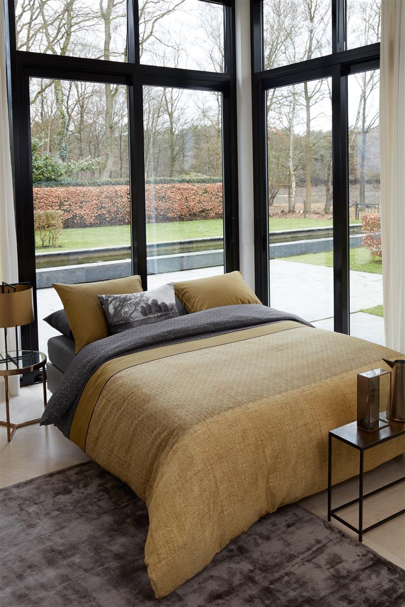 Beddinghouse Camaro dekbedovertrek - Eenpersoons - 140x200/220 - Goud