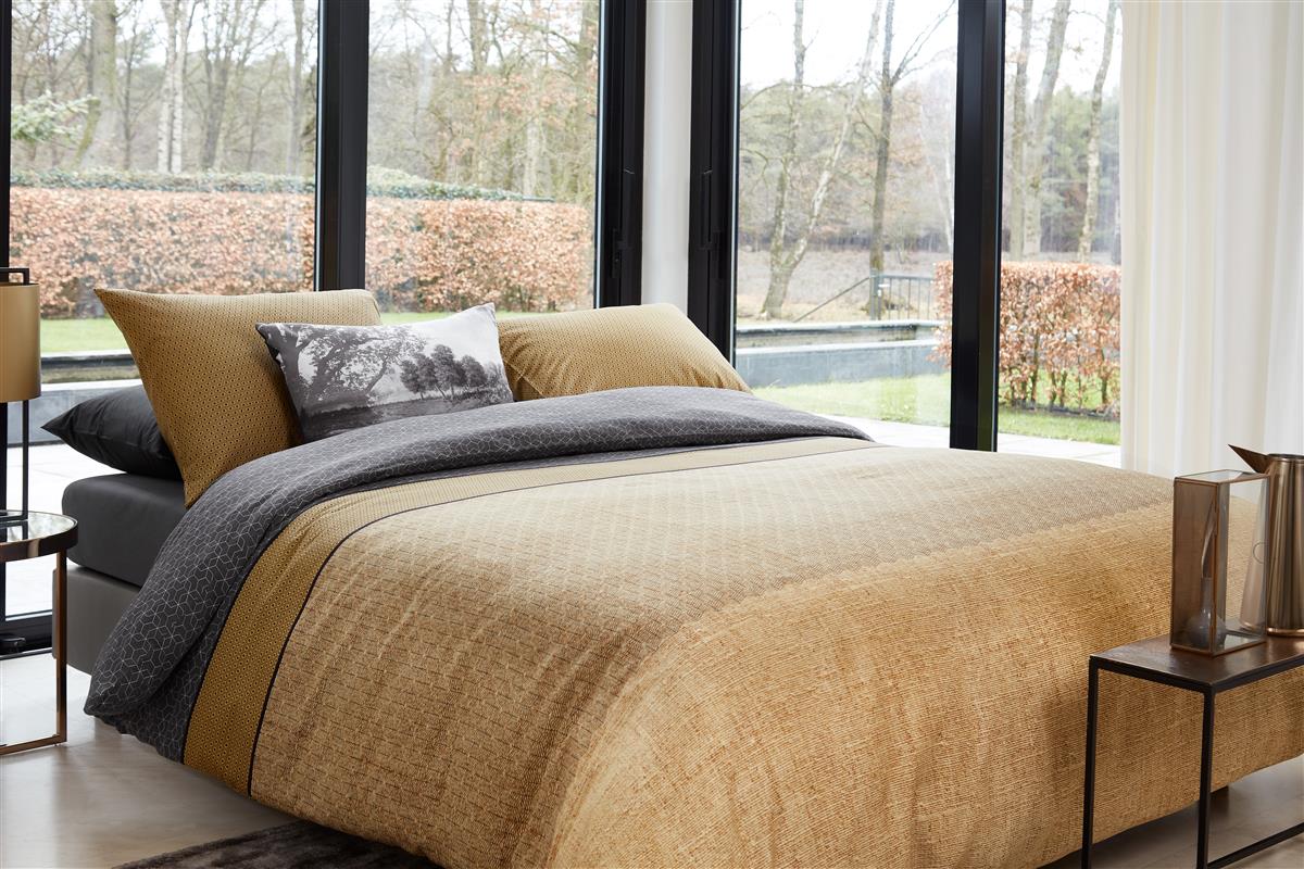 Beddinghouse Camaro dekbedovertrek - Eenpersoons - 140x200/220 - Goud