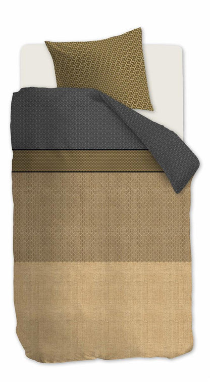 Beddinghouse Camaro dekbedovertrek - Eenpersoons - 140x200/220 - Goud