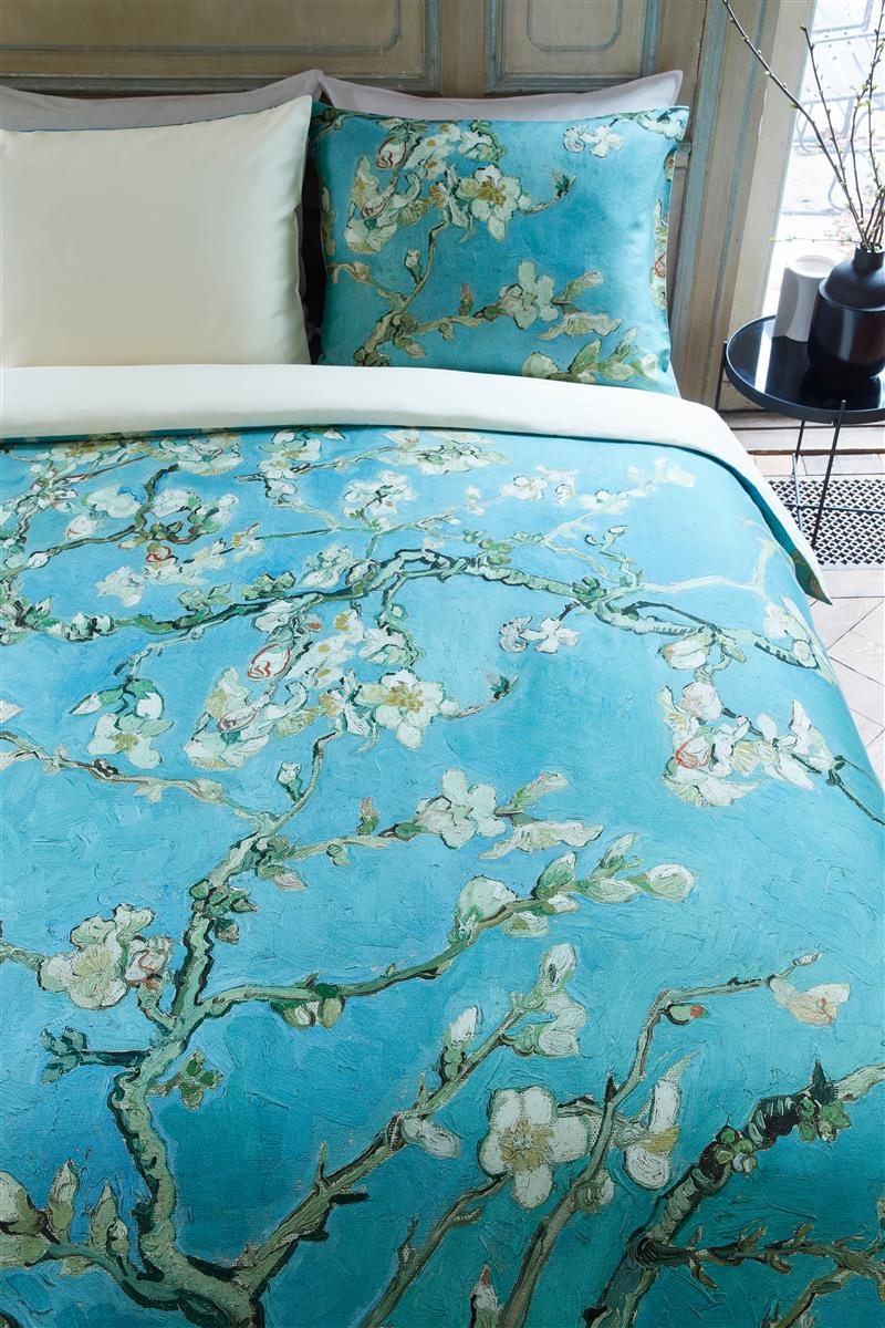 Beddinghouse x Van Gogh Museum Almond Blossom dekbedovertrek - Blauw