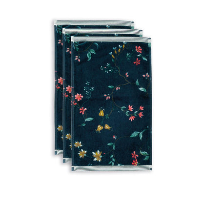 Pip Studio Les Fleurs Badtextiel - Donker Blauw