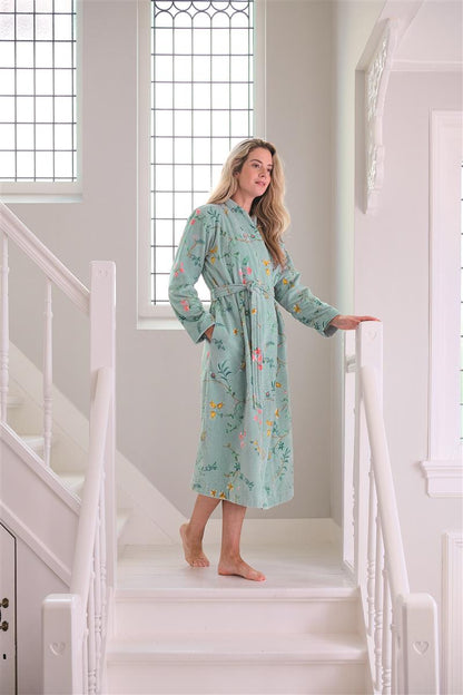 Pip Studio Les Fleurs Bathrobe - Blue