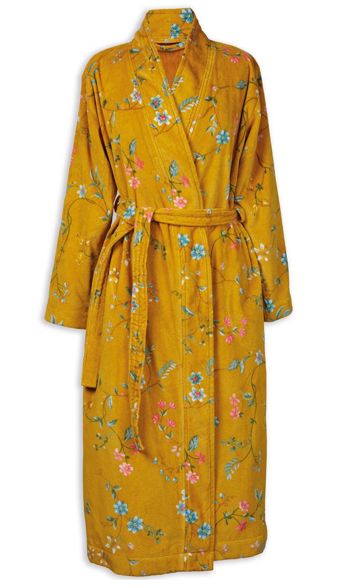 Pip Studio Les Fleurs Bathrobe - Yellow