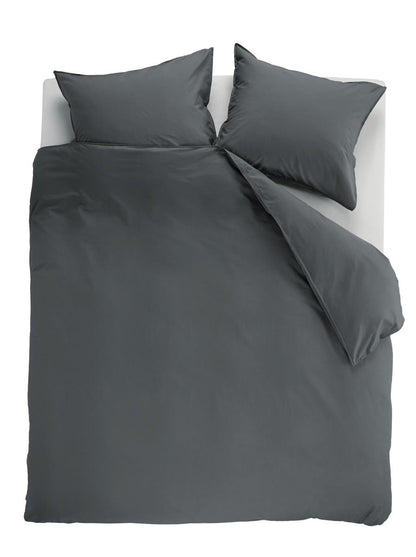 Beddinghouse Organic Basic dekbedovertrek - Antraciet