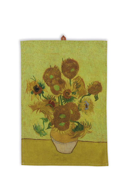 Beddinghouse x Van Gogh Museum Theedoek Sunflower Tea Geel