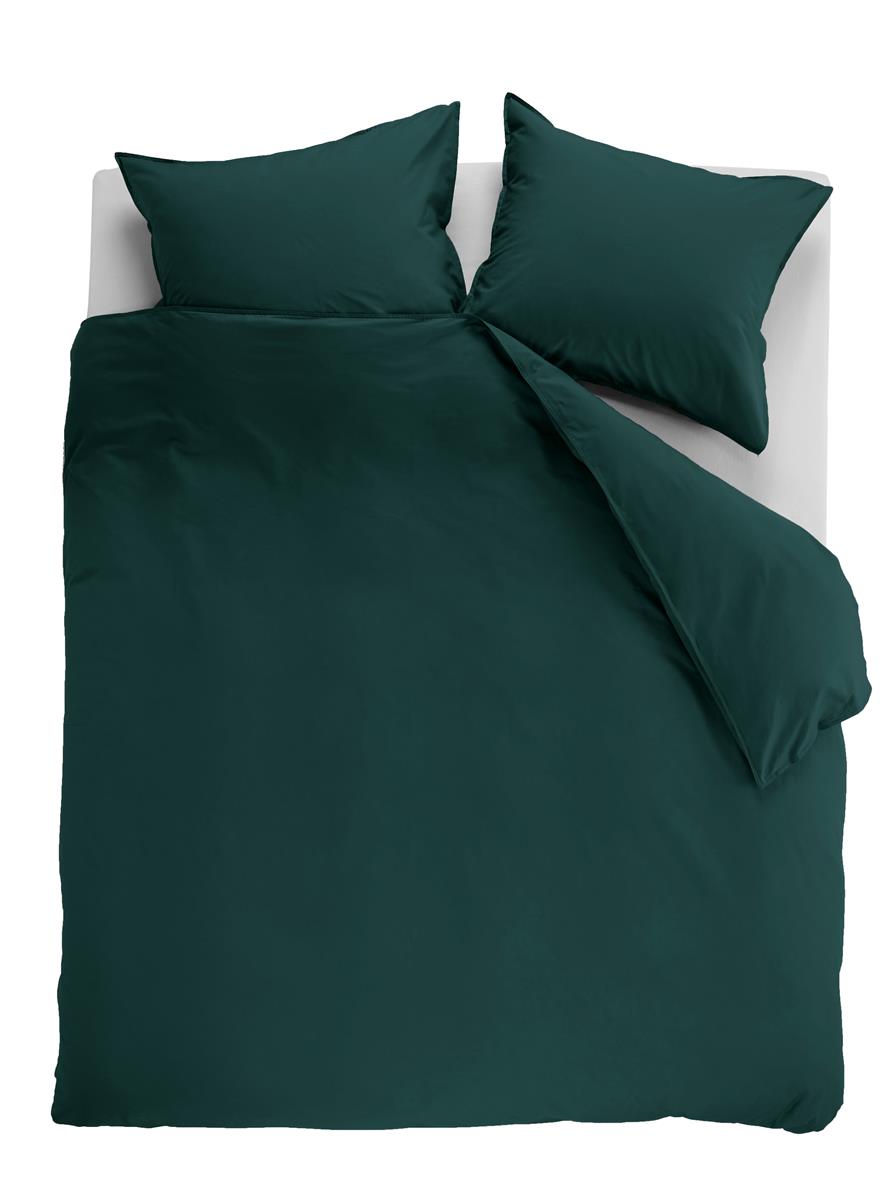 Ambiante Cotton Uni duvet cover - Dark Green