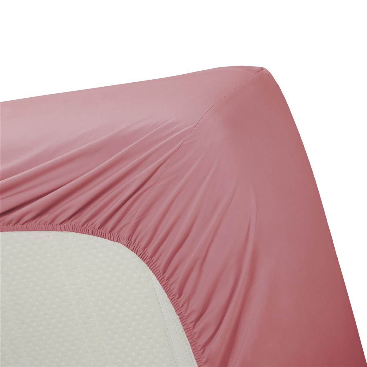 Ambiante Fitted Sheet - Cotton - Pink