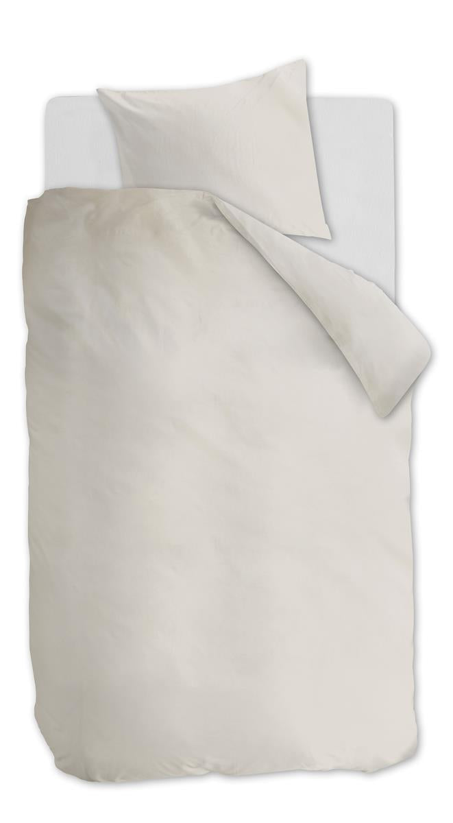 Ambiante Cotton Uni dekbedovertrek - Gebroken wit
