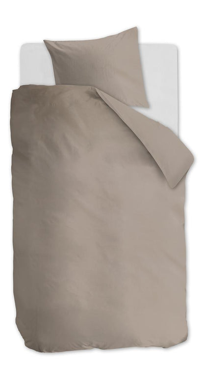 Ambiante Cotton Uni duvet cover - Taupe