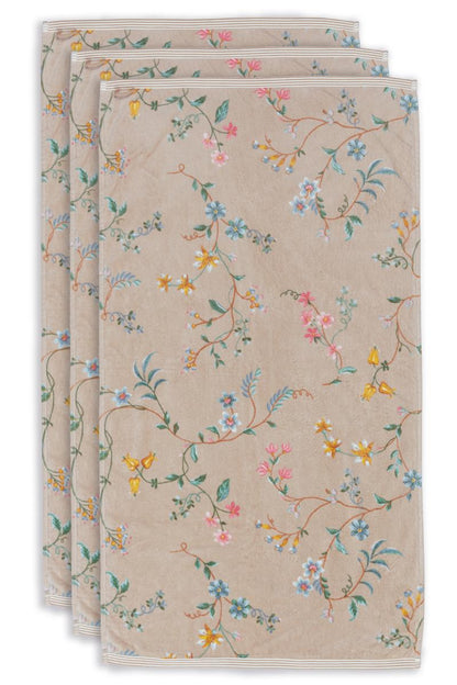 Pip Studio Les Fleurs Bath Textiles - Khaki