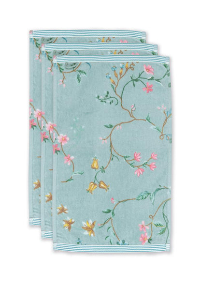 Pip Studio Les Fleurs Badtextiel - Blauw