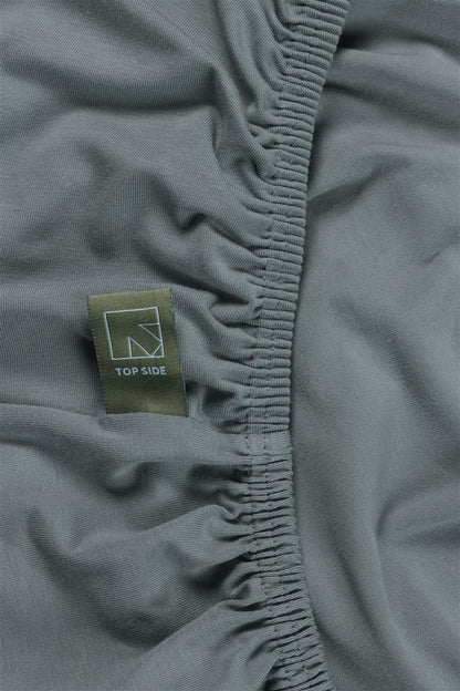 Beddinghouse Dutch Design Splittopper Hoeslaken - Jersey Stretch - Blauw Grijs