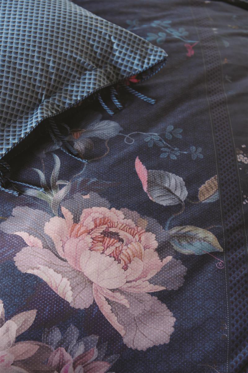 Pip Studio Tokyo Bouquet dekbedovertrek - Donker Blauw