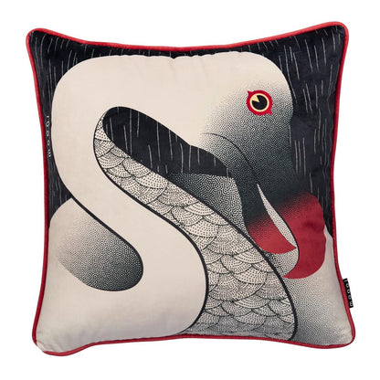 MOOOI MO Dodo Pavone Sierkussen - 50x50 / 20x20 Inch cm - Zwart