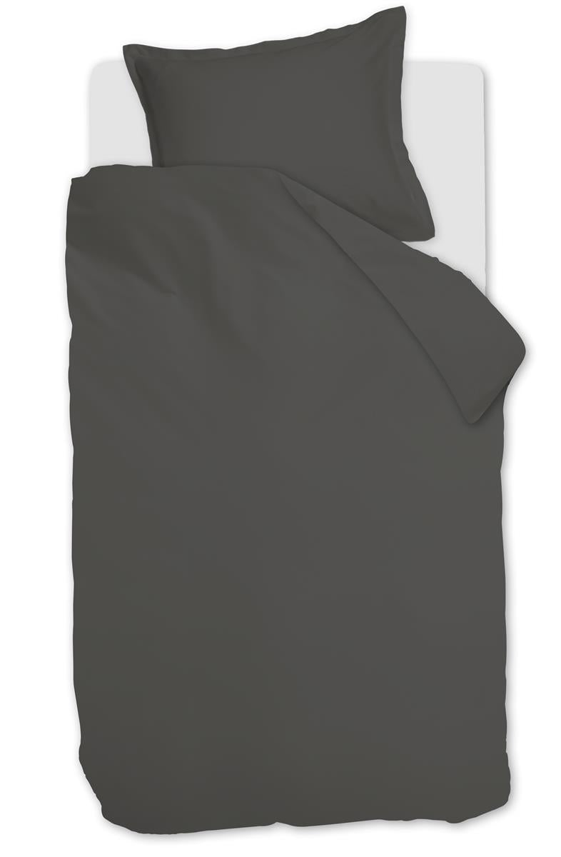 Ambiante Satin Uni duvet cover - Dark Grey