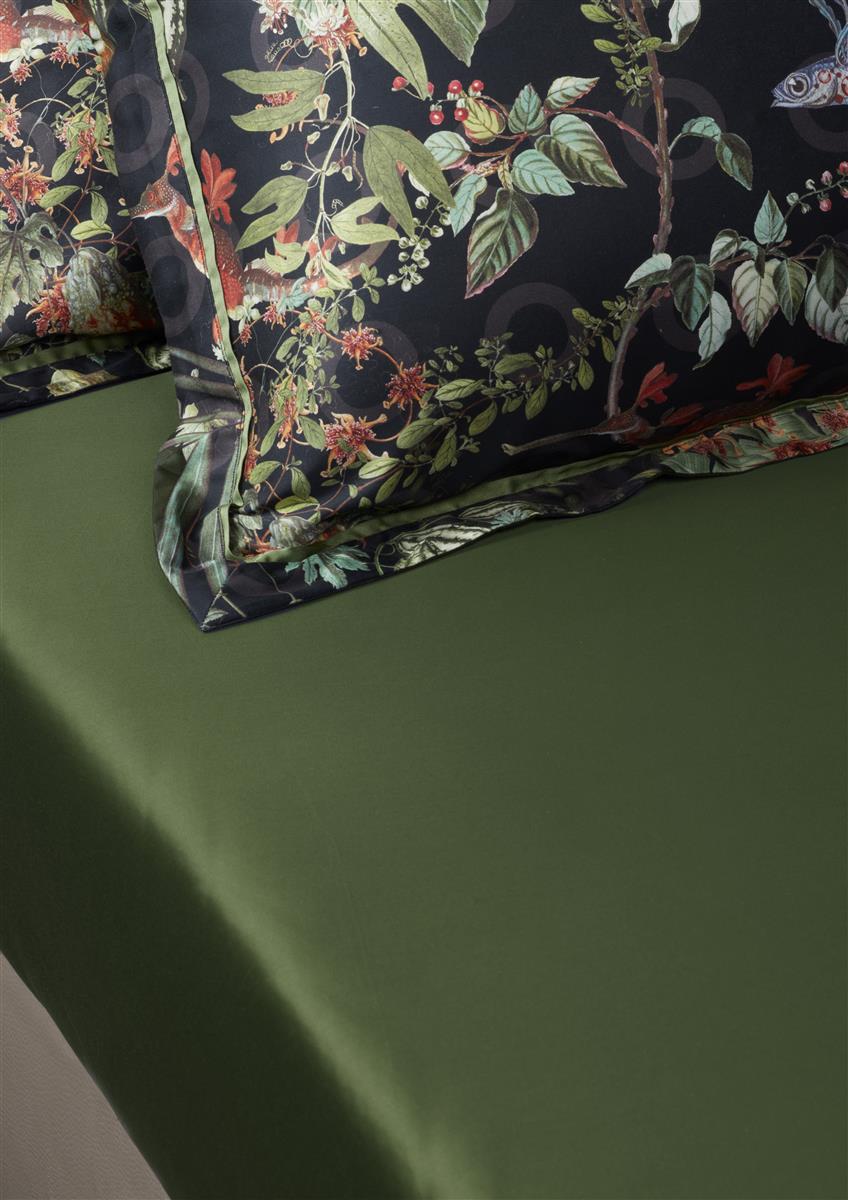 MOOOI Fitted Sheet - Cotton Satin - Green
