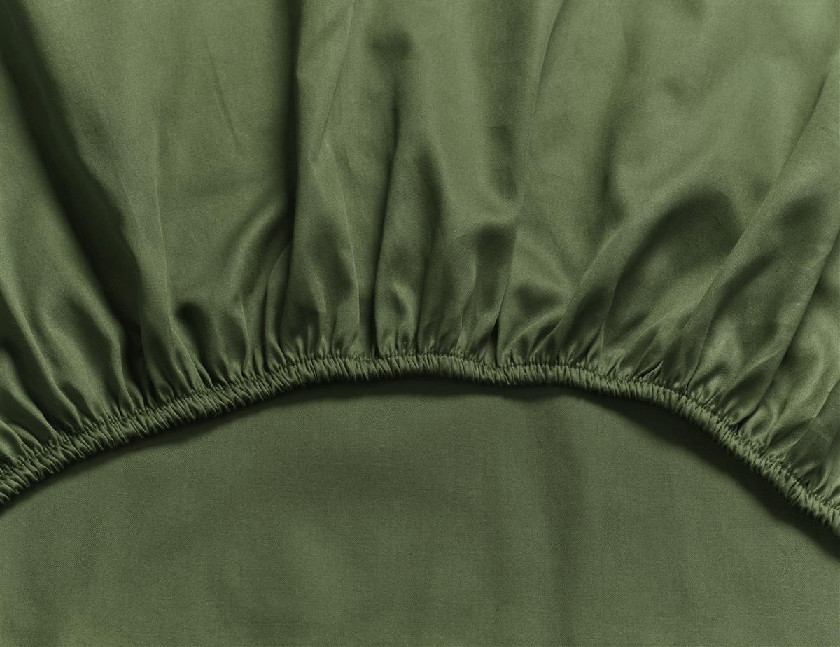 MOOOI Fitted Sheet - Cotton Satin - Green