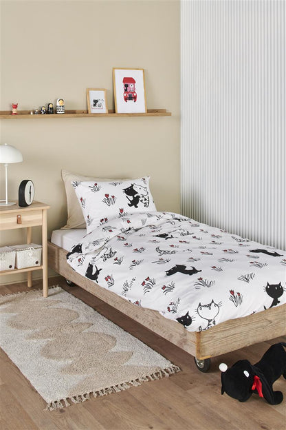 Beddinghouse x Fiep Amsterdam Pim en Pom Lente dekbedovertrek - Eenpersoons - 1