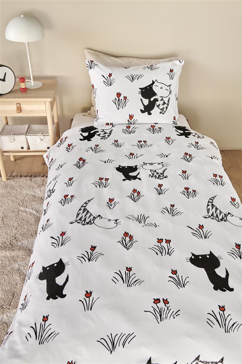 Beddinghouse x Fiep Amsterdam Pim en Pom Lente dekbedovertrek - Eenpersoons - 1